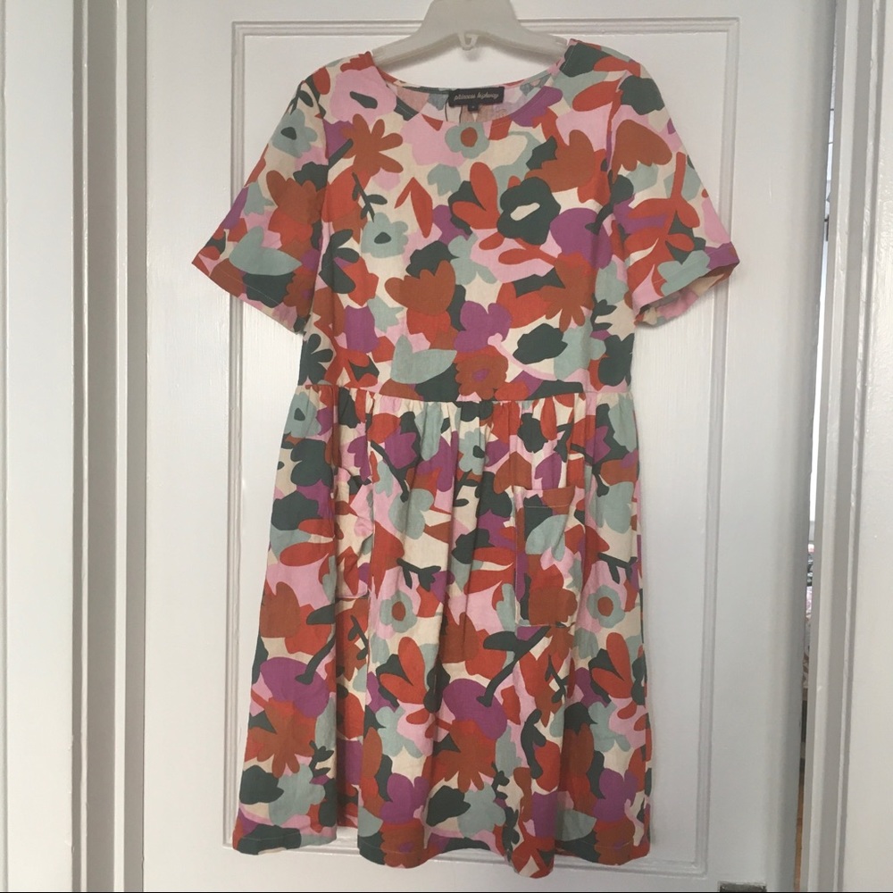 Princess Highway Linen Blend Pocket Dress Size 6
